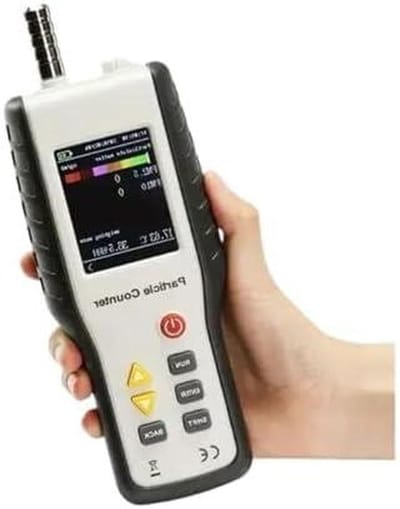 Luchtkwaliteitsmonitor - Luchtkwaliteit Detector - Luchtkwaliteit Meten - PM2.5 en PM10 Detectie - 2.8 inch LCD - Wit