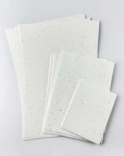 Papier met madeliefjes en kamille - 150 g/m² - A5 formaat - Duurzaam en ecologisch - Perfect voor kaarten en uitnodigingen