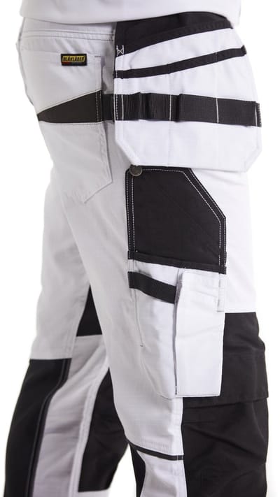 BLAKLADER PAINTERS WITH STRETCH 10961330 Werkbroek HEREN Veiligheidsbroek Wit Donkergrijs - Met Kniezak - Met Hangzakken - Stretch