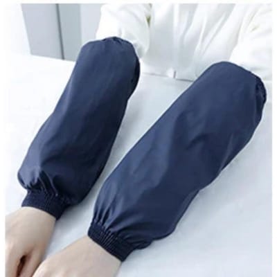 1 paar dikke morsmouw waterdichte oliebestendige manchet thuis keuken schoonmaakaccessoires waterdichte mouwen volwassen armmouwen blauw