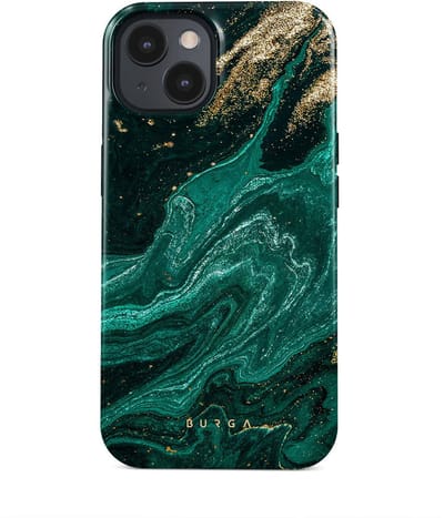BURGA Telefoonhoesje voor iPhone 15 - MagSafe-compatibel - Schokbestendige Hardcase Hoesje - Emerald Pool