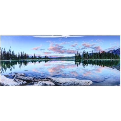 Achtergrondposter Decoratieve Schilderij PVC Sticker Landschapsafbeelding voor Aquarium Vissenkom 122x50cm