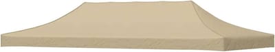 Partytent Dak - Tentzeil Paviljoen - Buitenfeesten Organiseren - UV- en Waterbestendig - 6x3 m - Beige