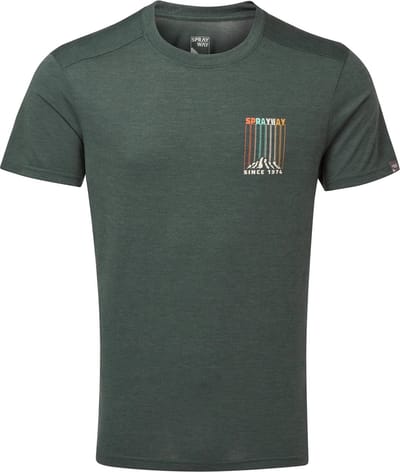 SPRAYWAY Vintage tee M dark spruce - t-shirt - XL