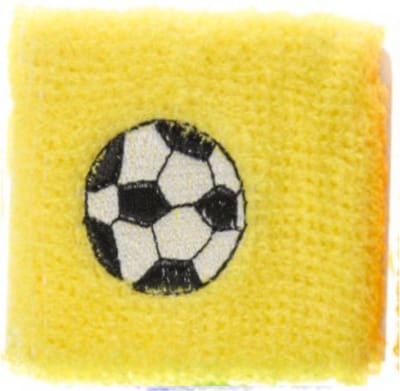 Zweetbandje Voetbal - Geel - Cadeautje onder 5 euro