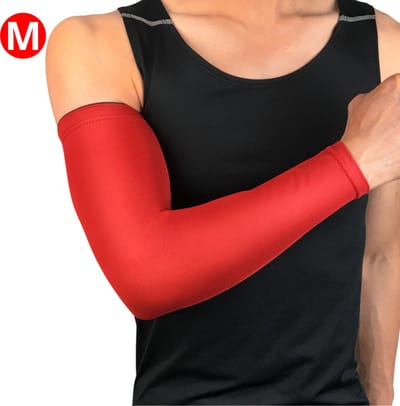 Nivard Polswarmers - Armwarmers Dames - Duimopening - Wol - Armstukken - Winter - Rood - Maat M