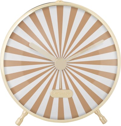 Karlsson Wekker Candy Swirl - Bruin - 12.5x3.7x12.5cm - Modern - Wekker voor slaapkamer - Wekkers