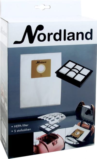 Nordland stofzuigerzakken voor NSC 9415 - 5 stuks + 1 HEPA filter