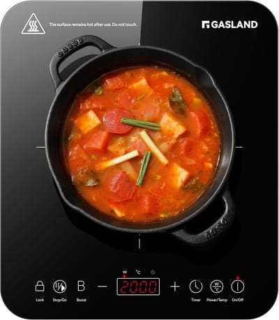 Inductiekookplaat Enkele - Draagbare Kookplaat - Snel Koken - Krachtige Boost Functie - 27 cm - Zwart