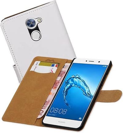 Bookstyle Wallet Case Hoesjes Geschikt voor Huawei Y7 / Y7 Prime Wit