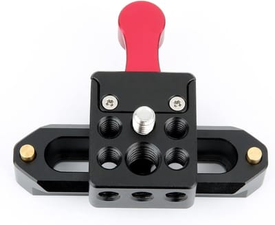 NATO Lock Clamp met Snelle Ontgrendeling voor Veiligheidsrail van 7 cm voor LED Videoverlichting, Monitor en Microfoon
