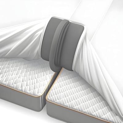 DailySupplies® Matraswig - Bedbinder - Liefdesbrug - Grijs en wit