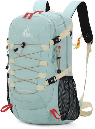 RUX® Trekrugzak - Wandelrugzak - Backpack Dames - Melkgroen - 20cm x 33cm x 53cm; 1 kg