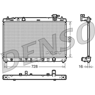 Radiator, motorkoeling DENSO DRM50041