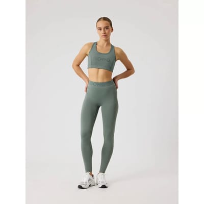 Björn Borg Lange Sportbroek Dames - Sport Tight Vrouwen - Gerecycled Polyester - Agave Groen - Maat S