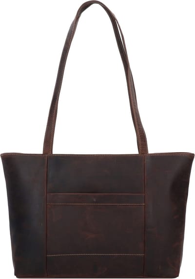 Jack Kinsky Baltimore 18 Schoudertas Leer 34 cm - Dames - mokka