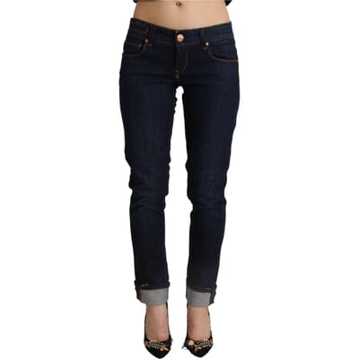 Acht Skinny Jeans Donker Washed