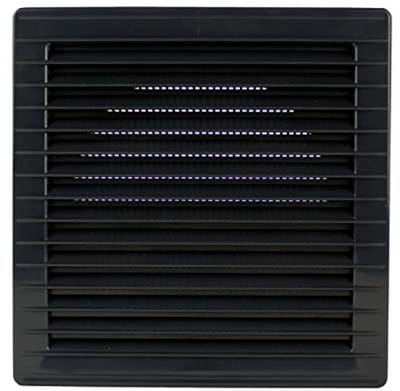 Ventilatierooster Hoekig - Luchtuitlaat Vierkant - Ruimte Ventileren - Geïntegreerde Insectenwering - 170 x 170 mm - Antraciet