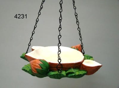 Voederschaal - Vogelvoederhuisje - Bruin - 24 cm x 17 cm x 7 cm