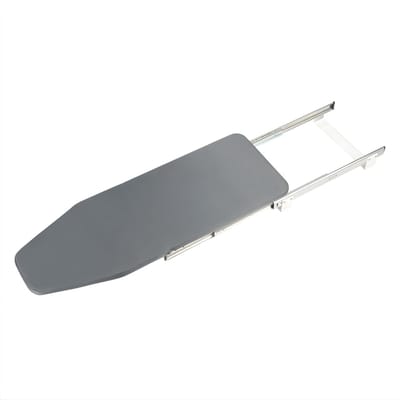 Opvouwbare Strijkplank – 180° Draaibaar Uitschuifbaar Strijkbord – Inbouw Kastmontage Strijkplank 81 x 30 x 12 cm – Grijs