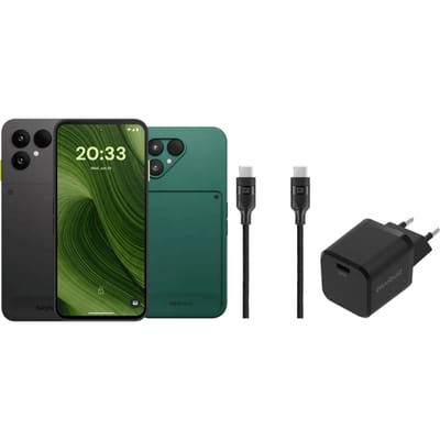 Fairphone 6 256GB Zwart 5G + Compleet Accessoirepakket