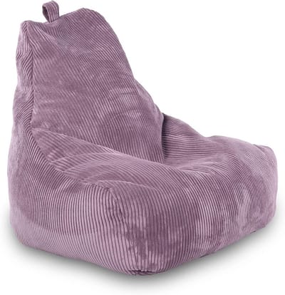 Zitzak Fauteuil Corduroy Maat M 100x80x85cm met Vulling | Comfortabel Velvet Zitzakken Binnen