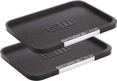 Antislipmatten voor dashboard - 2 stuks wasbare antislipmatten, ideaal voor munten, sleutels en mobiele telefoons in de auto