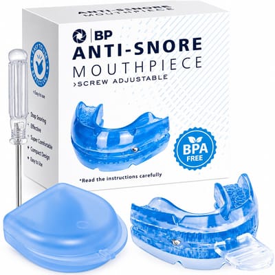 BP® Snurkbeugel - Anti Snurk Beugel - Verstelbaar - Anti Snurk Producten - Bpa vrij - Snurkbeugels voor Man en Vrouw - Anti Snurk - Knarsbitje - Snurkstrips - Blauw