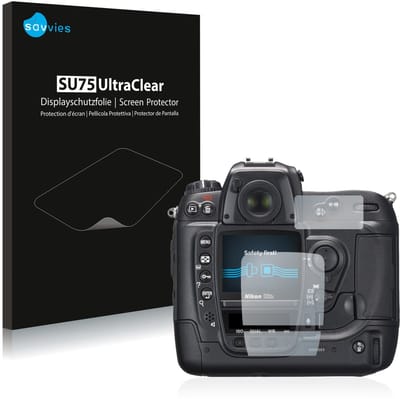 Savvies - Screenprotector voor Nikon D2X - Folie Beschermfolie transparant 6 Stuks