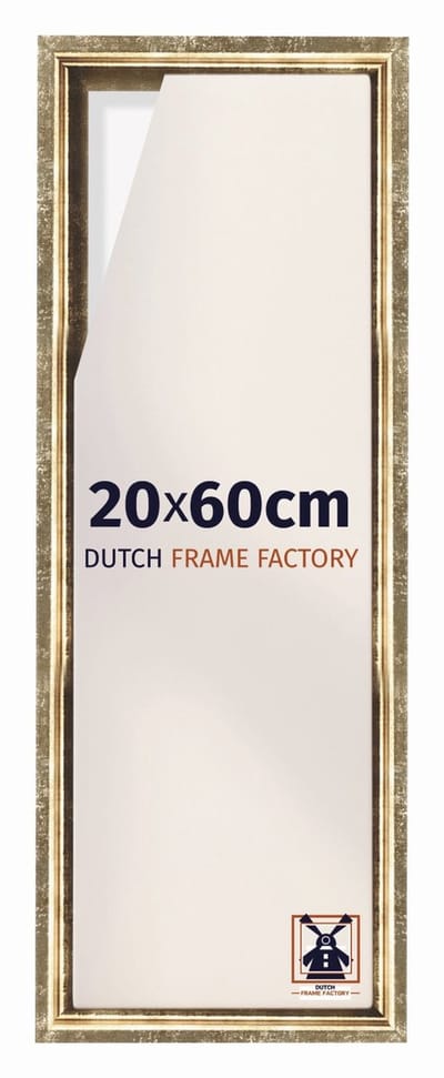 Baklijst 20x60 cm - Goud Antiek - Geschikt voor Canvasdoek - MDF Baklijst Lausanne