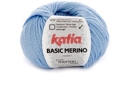 Katia Basic Merino - 34 hemelsblauw - Wol/Acryl Garen