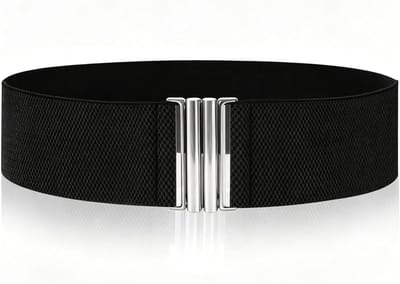 Brede elastische taillengordel voor dames – Verstelbare stretchgordel met vintage uitstraling, perfect voor casual en formele outfits, 75 cm lang