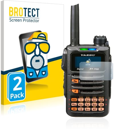 BROTECT - Screenprotector voor Yaesu FT-70DR - Folie Beschermfolie matte 2 Stuks