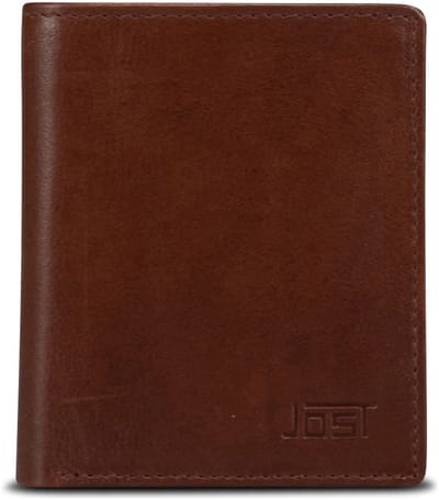 Jost Vardo Portemonnee RFID-bescherming Leer 8.5 cm - Jongens - Horizontaal - brown