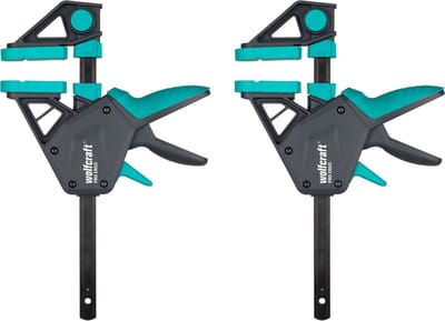 wolfcraft - 2 Lijmklemmen PRO ERGO, 150 mm - 8675060