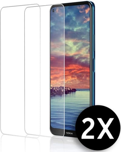 HB Glas Geschikt voor Nokia 3.4 - Screenprotector Glas Gehard Tempered Glass - 2 Stuks