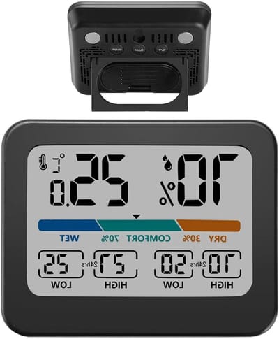Binnenklimaat Monitor - Vochtigheidsmeter - Ruimte Bewaking - Gekleurd Display - 93 x 73 cm - Wit