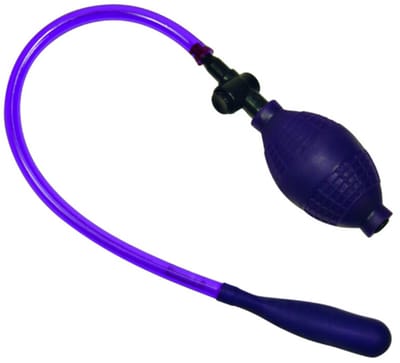 Bad Kitty – Latex Opblaas Ballon voor Anaal of Vaginaal Gebruik met Handpomp – Paars