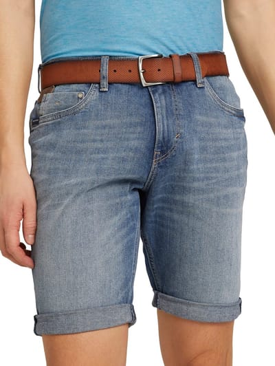 Tom Tailor - TTWILL leren riem met vierkante gesp - Maat 80 - light brown uni