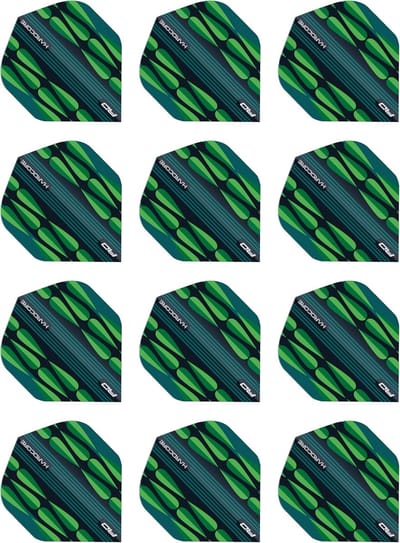 Dart Flights - Vliegjes Set - Precisie Darts Spelen - Extra Dikke Kwaliteit - 12 Stuks - Groen Druppelvorm
