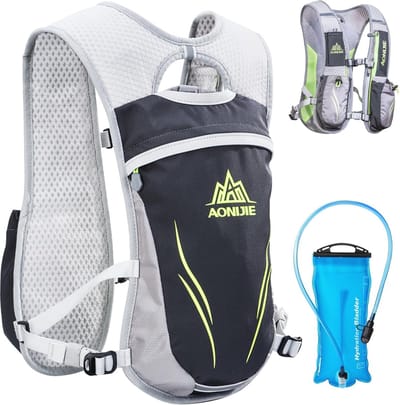 Ultralichte Drinkrugzak voor Trailrunning en Hardlopen - 5,5 Liter Hydratatie Pack met 2 Liter Waterzak