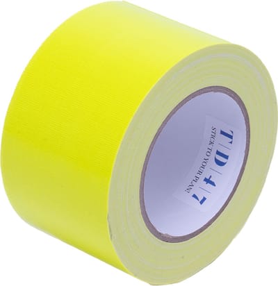 TD47 Gaffa Tape 75mm x 25m Fluor Geel