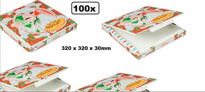 100x Pizzadozen Pizza di chef - Pizza italie doos landen thema feest festival pizzaria