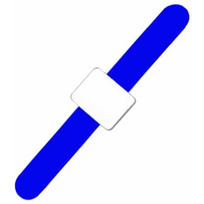 Magnetisch naaldkussen van siliconen voor om de pols, veilige naaldhouder voor in de vorm van een armband, naaldkussen voor in de pols, naaldhouder voor in de pols, verkrijgbaar in 7 kleuren. blauw