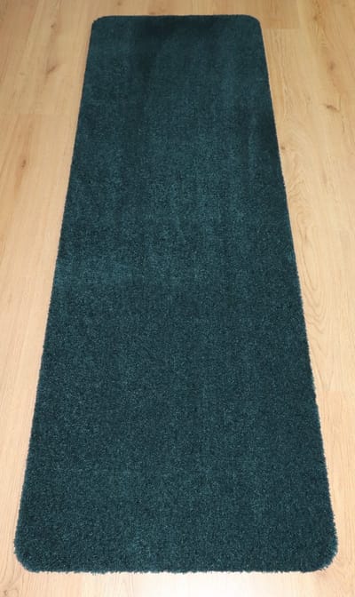PRIMA - Soft - Badmat - wastafelmat - loper - donker groen - 60x180cm - antislip