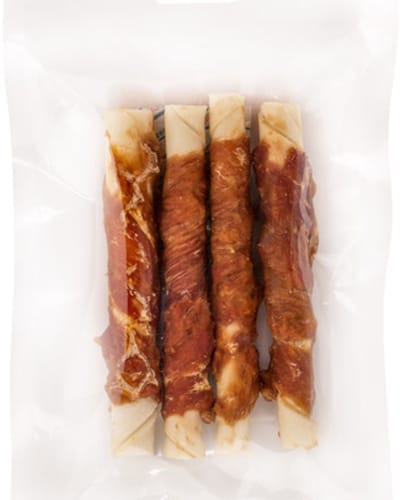 Landman Kauwstaaf met Eend Middel (4st) - 12.5cm - Hondensnacks - Hondensnoepjes - Kauwsnacks - Kauwstaaf Hond