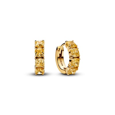 Pandora 263851C02- Hoop Earrings Yellow Hoop Earrings - oorbellen