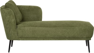 BELIANI ARTHEZE - Chaise longue - Donkergroen - Linkszijdig - Polyester
