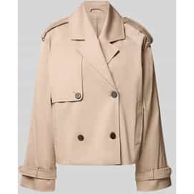 boxy fit trenchcoat model 'RICKIE CROPPED TRENCH'