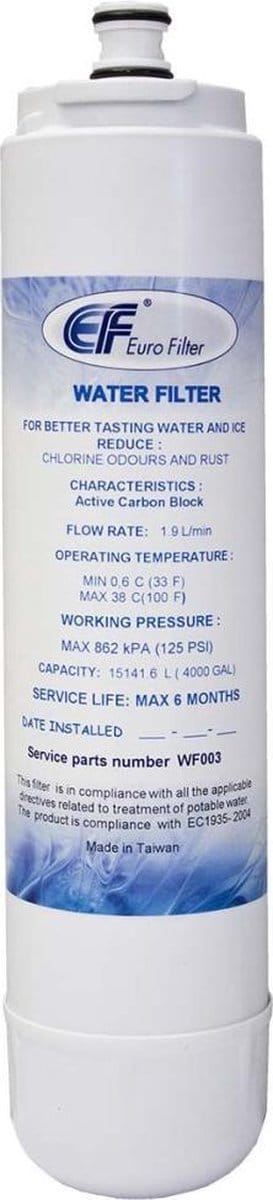 Euro Filter WF003 Water Filter Cartridge For Refrigerator